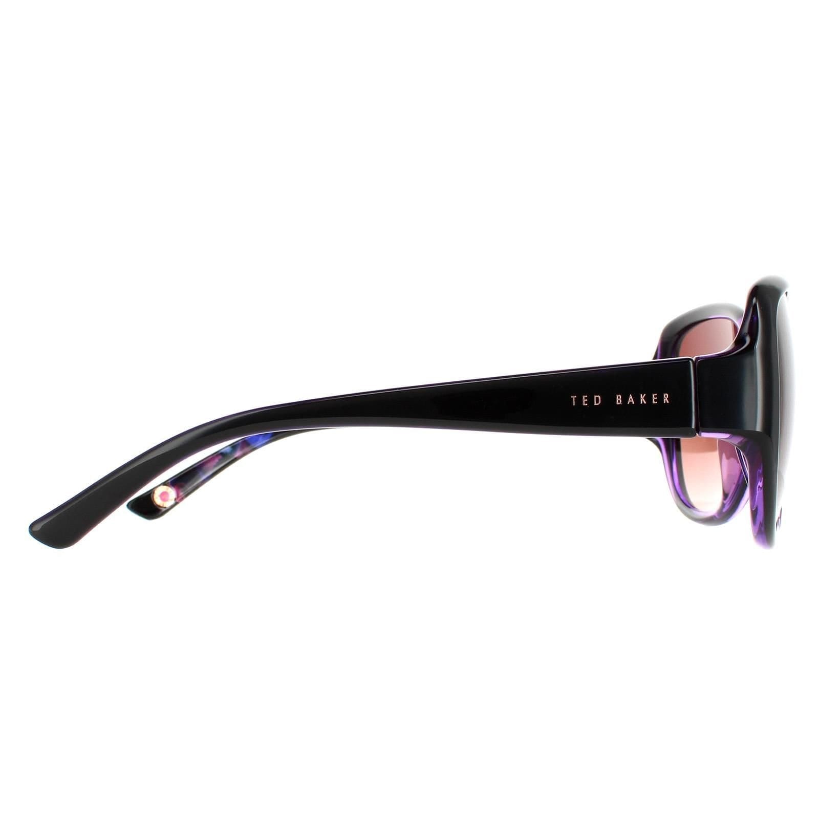 Ted Baker Ted Baker Women's Oval Black Purple Brown Gradient TB1394 Shay - 4
