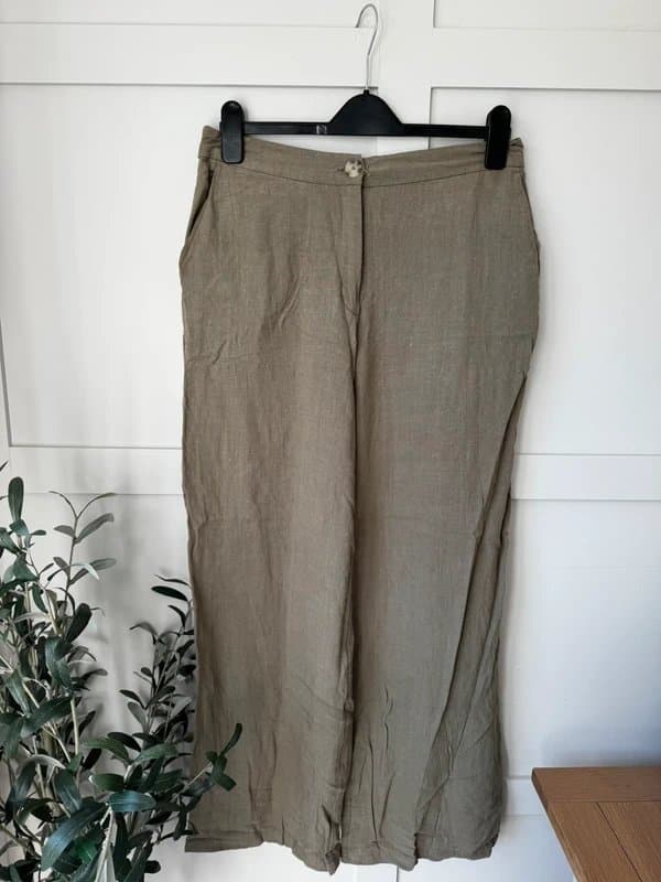 ASOS ASOS Women’s linen khaki trousers