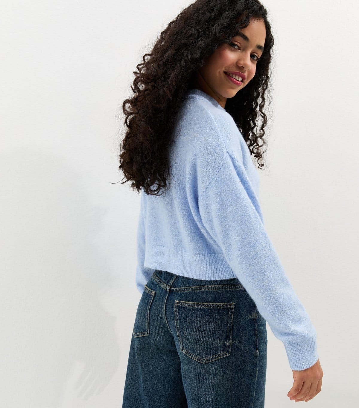 New Look Girls' Light Blue Crew Neck Jumper New Look - 4