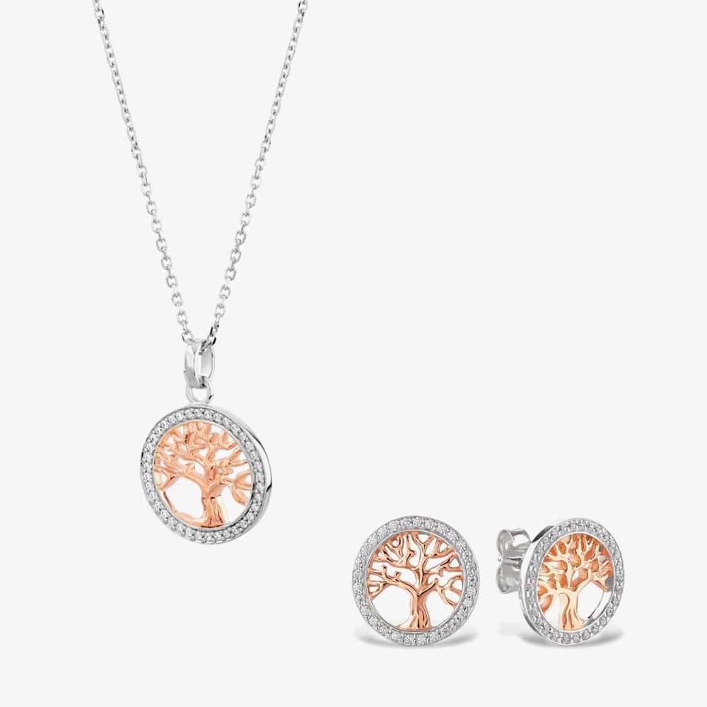 Rosa Lea Rosa Lea Women's Pave Tree Of Life Pendant BJ-P2989CRG0.5M in Silver