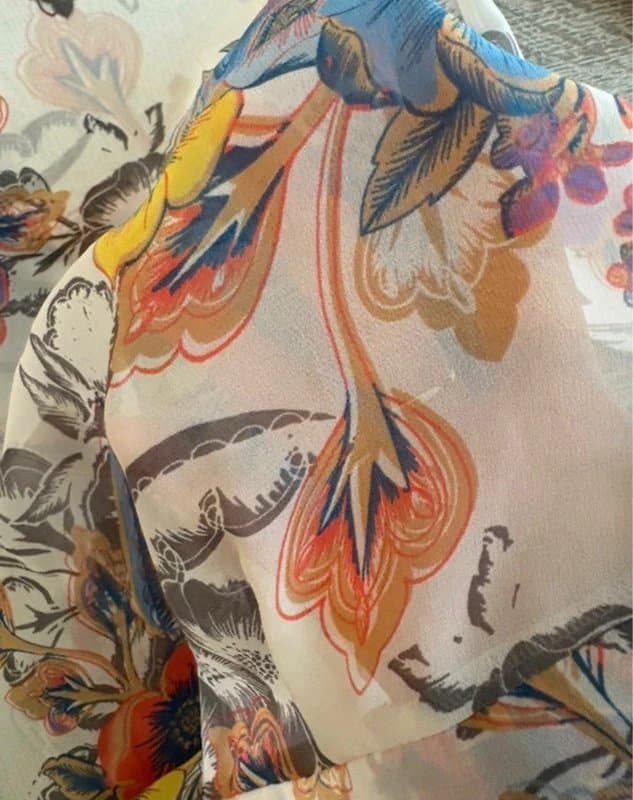 Next Next floaty floral Paisley print chiffon blouse top size 20