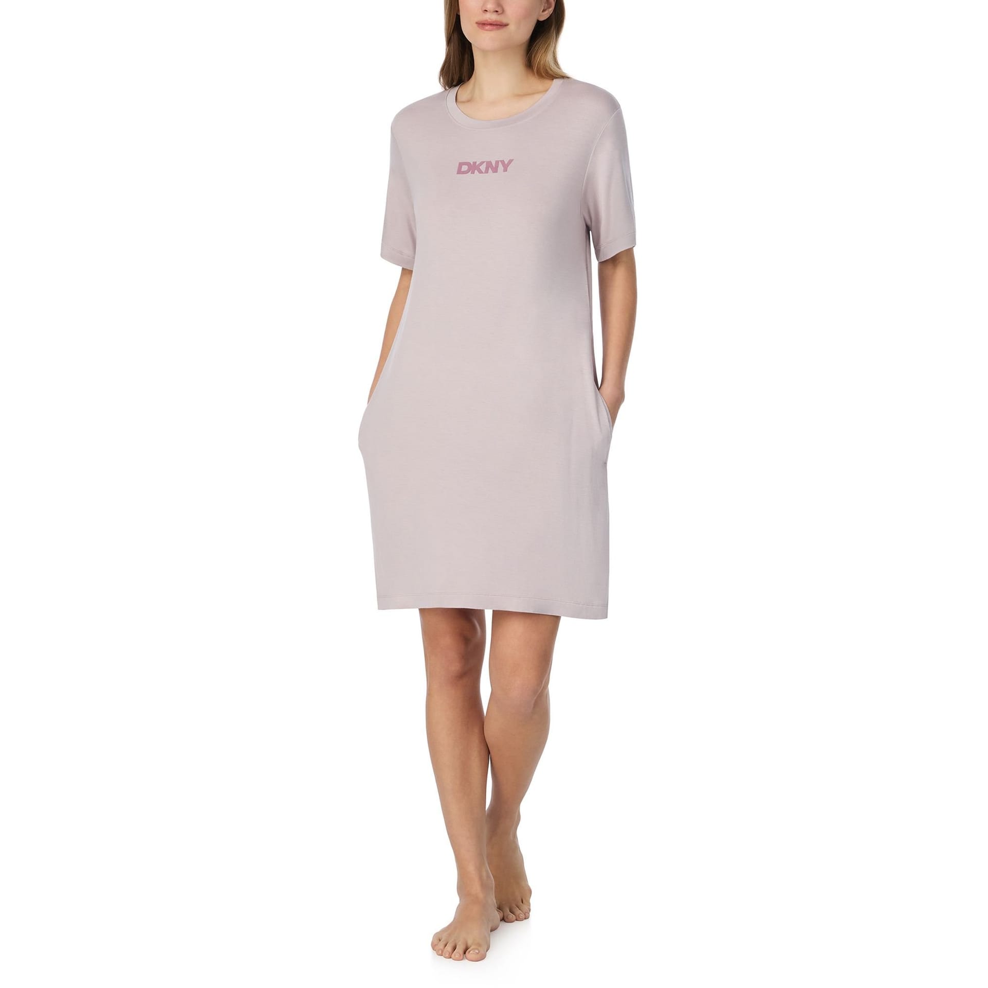 DKNY DKNY Women's Next Gen Classics Slepshirt in Dusty Pink - 4