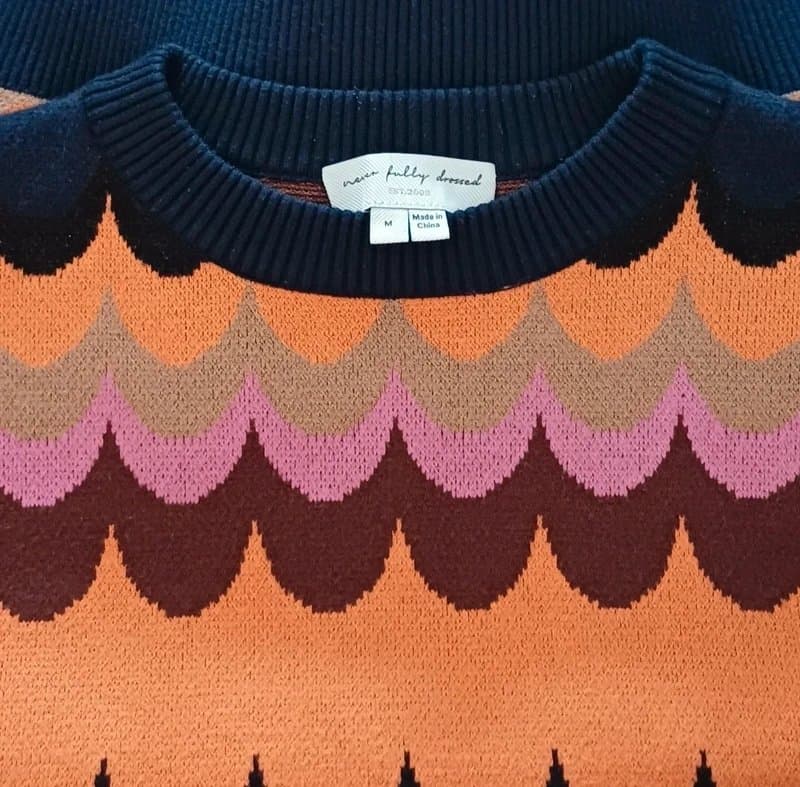 Never Fully Dressed Never Fully Dressed Multicolour Knit Jumper - size M/12