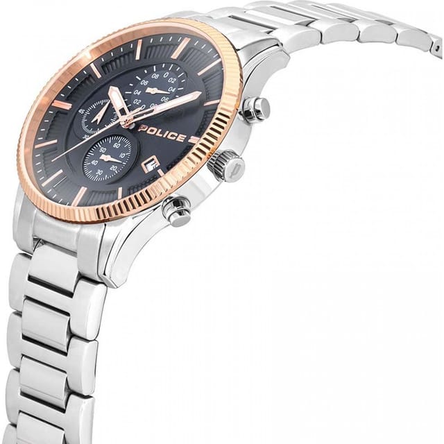 Police Police Men's PEWJI2194242 Vault 44mm Quartz Watch in Silver - 2