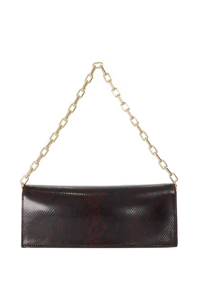 Dune London Dune London Women's 'Bemuse' Leather Clutch in Brown - 2