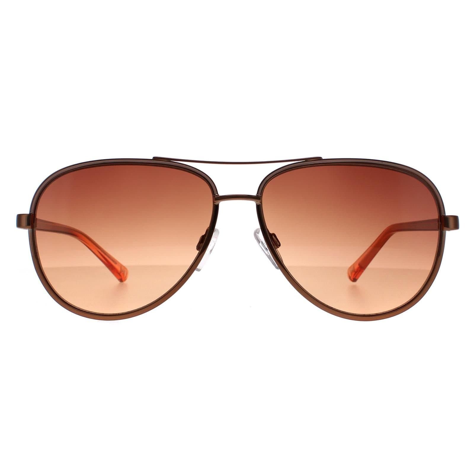 Ted Baker Ted Baker Women's Aviator Copper Brown Brown Gradient TB1644 Sunnia Sunglasses