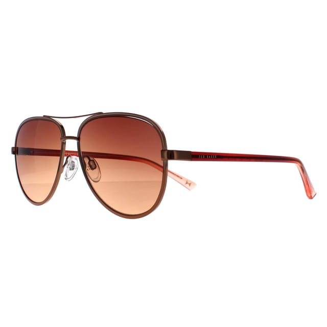 Ted Baker Ted Baker Women's Aviator Copper Brown Brown Gradient TB1644 Sunnia Sunglasses - 2