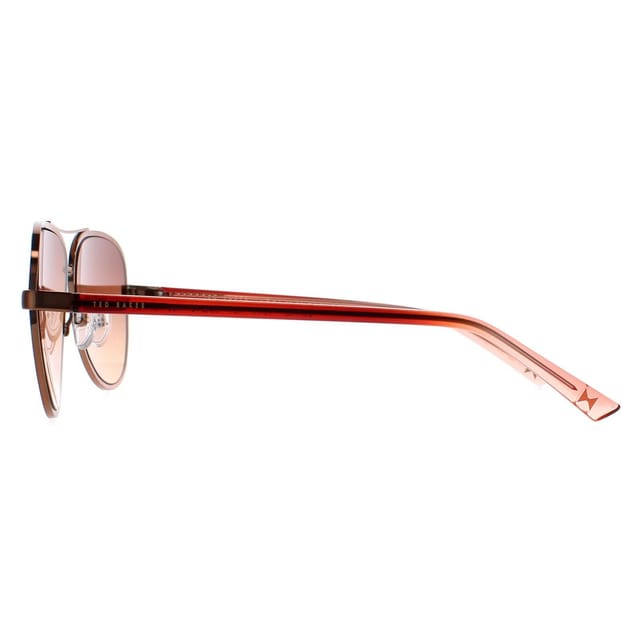 Ted Baker Ted Baker Women's Aviator Copper Brown Brown Gradient TB1644 Sunnia Sunglasses - 3