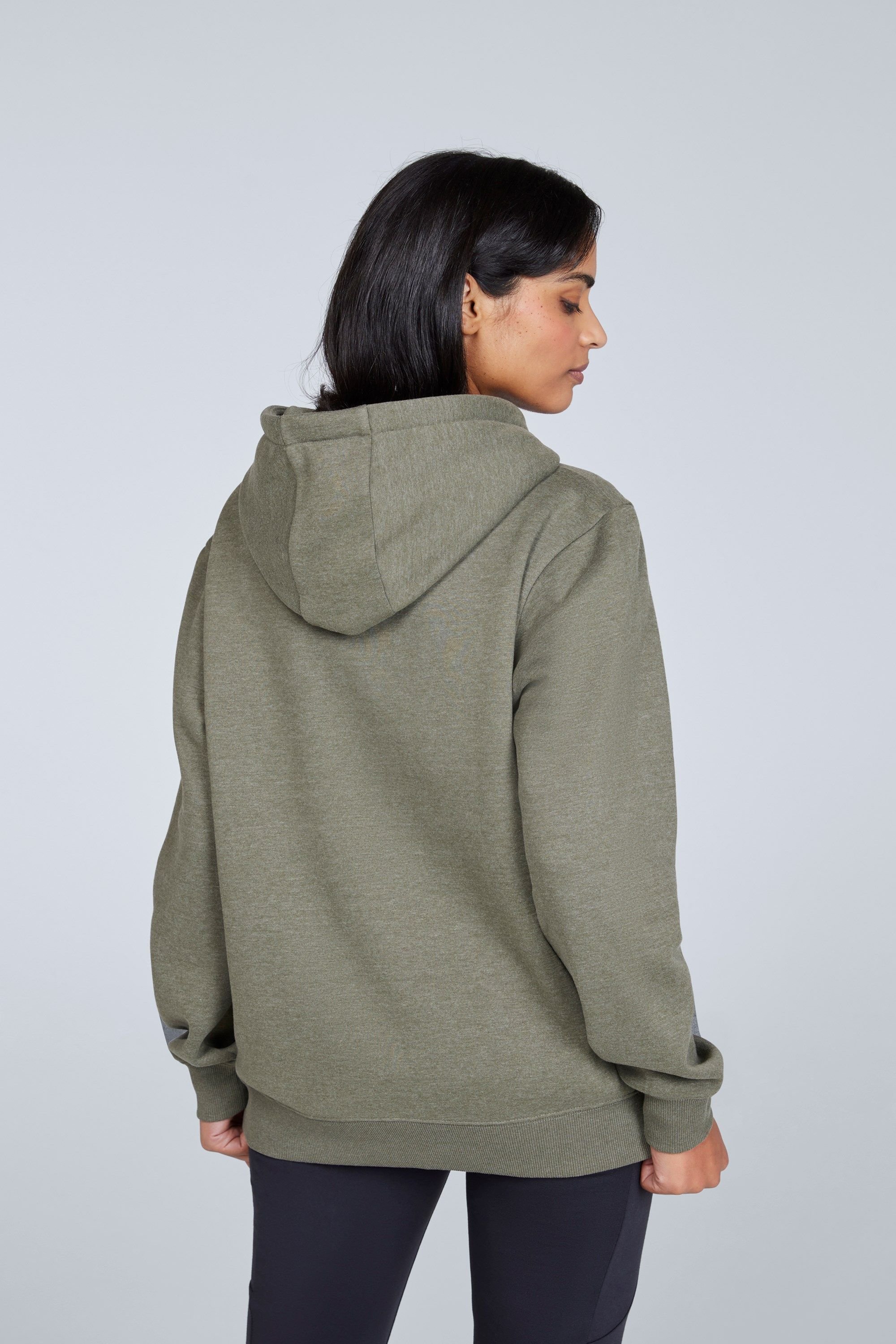 Animal Animal Women's Maya Hoodie Sweatshirt Gym Training Cotton Pullover in Light Khaki - 3