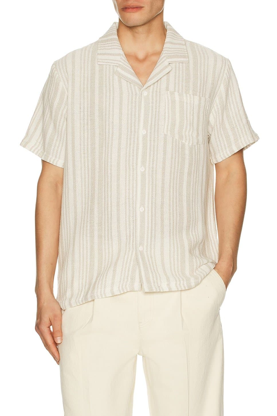 revolve Basket Weave Camp Shirt