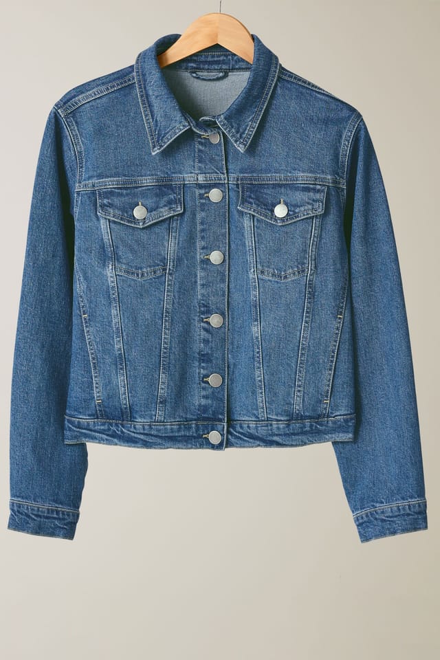 Evans Evans Women's Premium Denim Jacket in Blue - 2