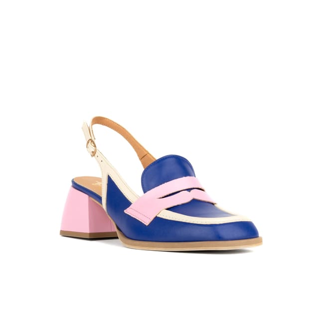 Embassy London Embassy London Women's Diana - Blue & Cream & Pink - 2