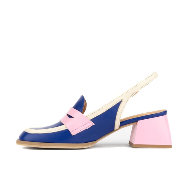 Embassy London Embassy London Women's Diana - Blue & Cream & Pink - 3