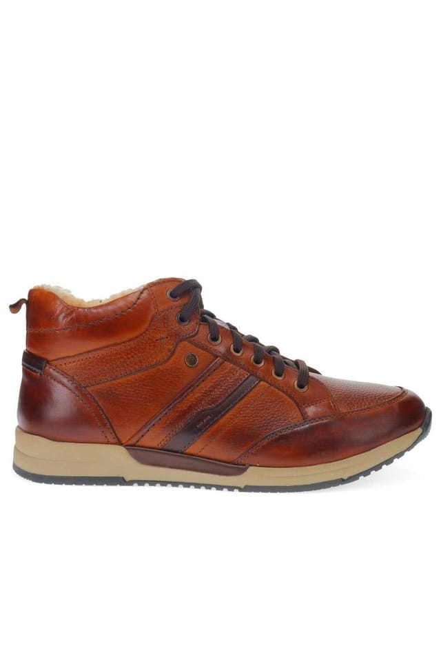 Pavers Pavers Men's Lace-Up Leather Ankle Boots in Brown - 2