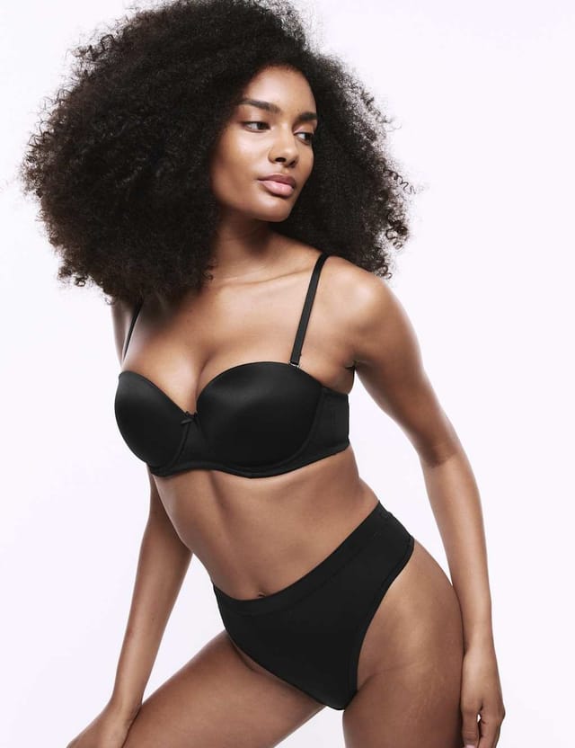 Marks & Spencer M&S 2 Pack Padded Multiway Bras A-E White/Black - 2