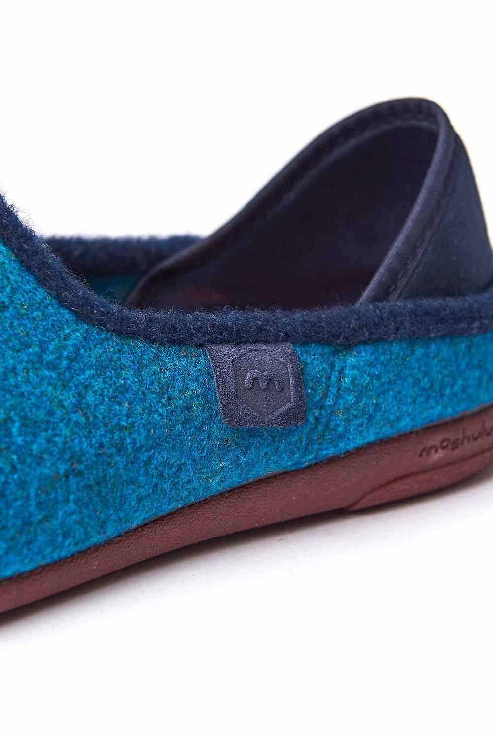 Moshulu Moshulu Men's 'Matmi' Felt Slippers in Turquoise - 2