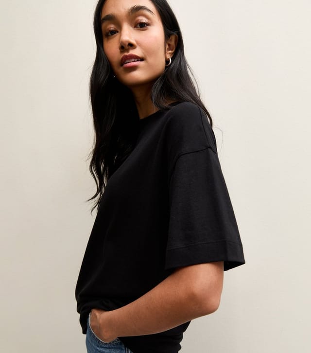 New Look Women's Black Oversized T-Shirt New Look - 3