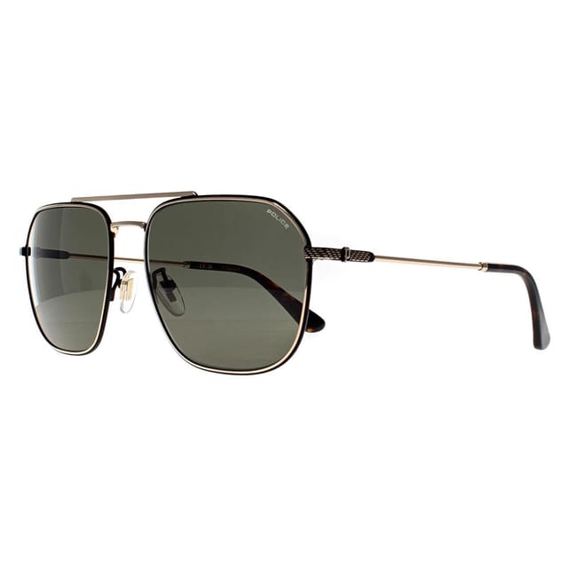 Police Police Men's Aviator Shiny Rose Gold Green SPLF64 Octane 1 - 2