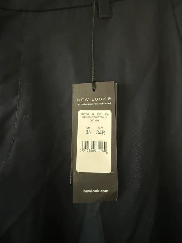 New Look Navy New Look Men’s Trousers 34Regular