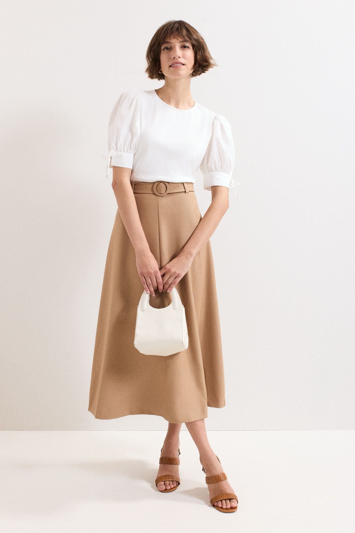 Phase Eight Phase Eight Women's Luella Woven Sleeve Top in White - 3