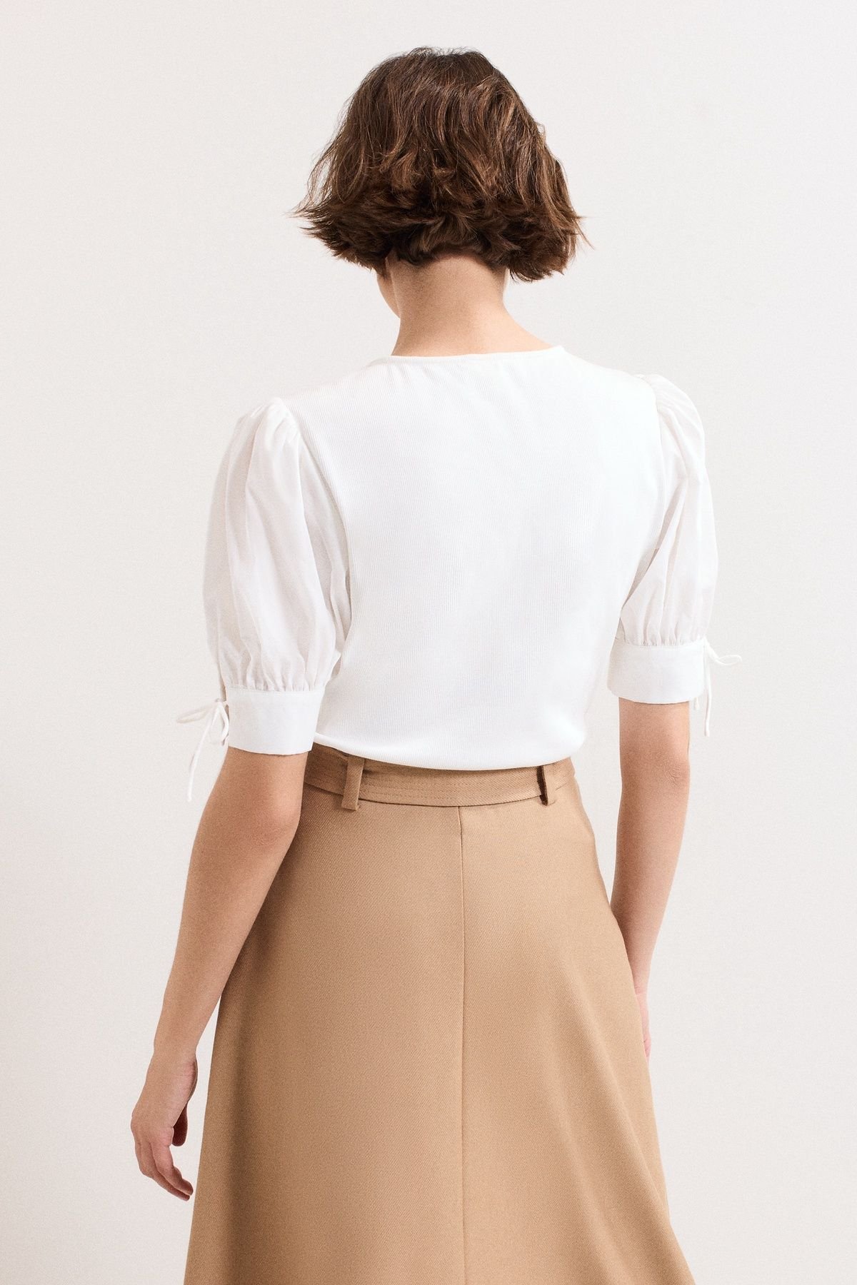 Phase Eight Phase Eight Women's Luella Woven Sleeve Top in White - 4