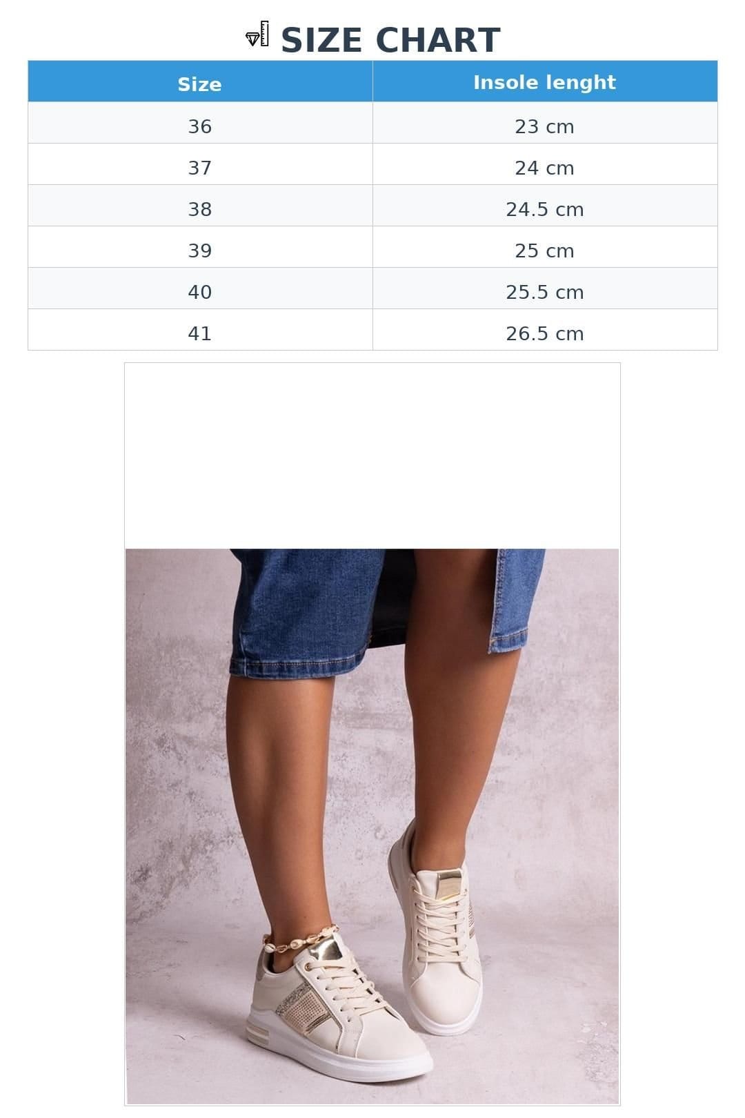 Love Lace Love Lace Women's Sport Sneakers with Rhinestone Embellished Round Toe Lace Up in Beige - 4
