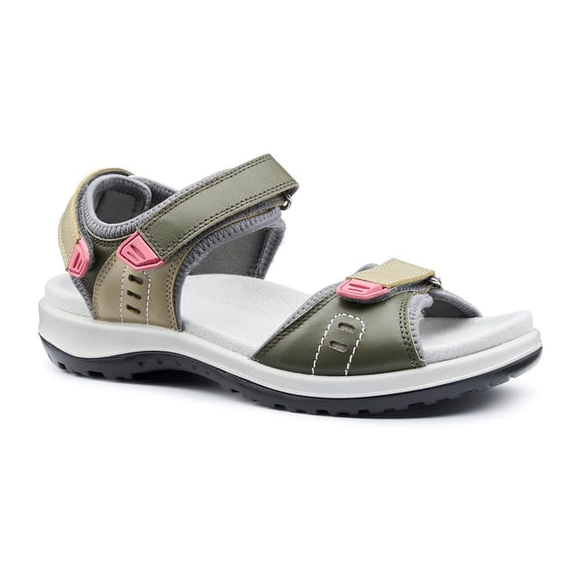 Hotter Hotter Women's Wide Fit 'Walk II' Sandals in Khaki - 2