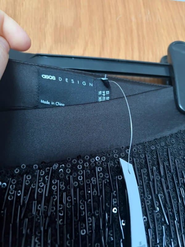 ASOS BNWT black embellished trousers