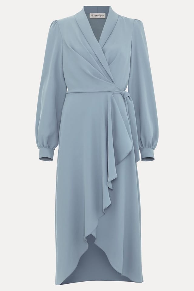 Phase Eight Phase Eight Women's Phillippa Wrap Dress in Duck Egg Blue - 2