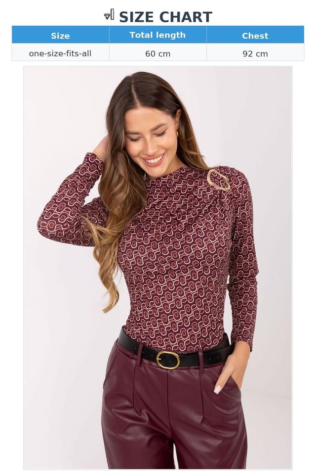 Love Lace Love Lace Women's Viscose Polyester Blouse with Shoulder Clasp in Red - 3