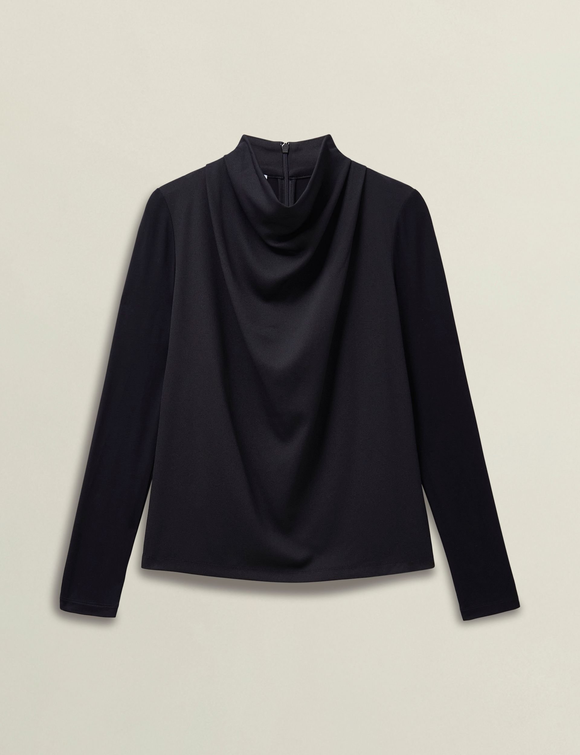 Hobbs London Hobbs London Women's Arielle Cowl Neck Blouse in Dark Navy - 2