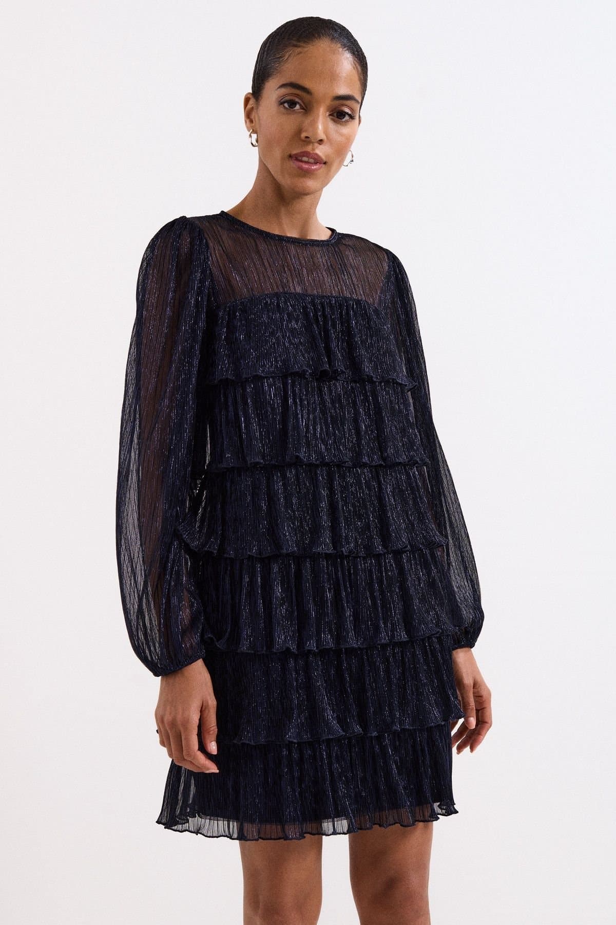 Phase Eight Phase Eight Women's Nika Shimmer Dress in Dark Indigo