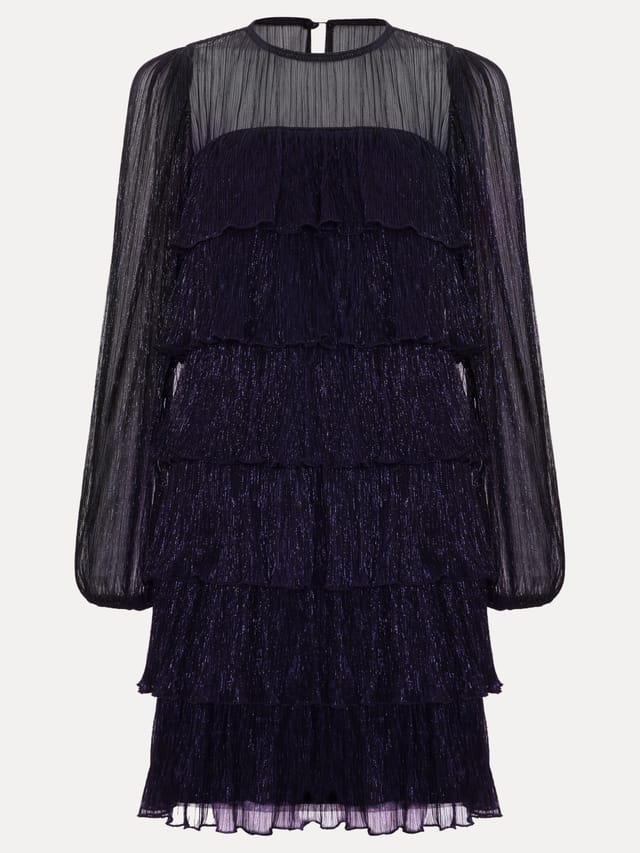 Phase Eight Phase Eight Women's Nika Shimmer Dress in Dark Indigo - 2