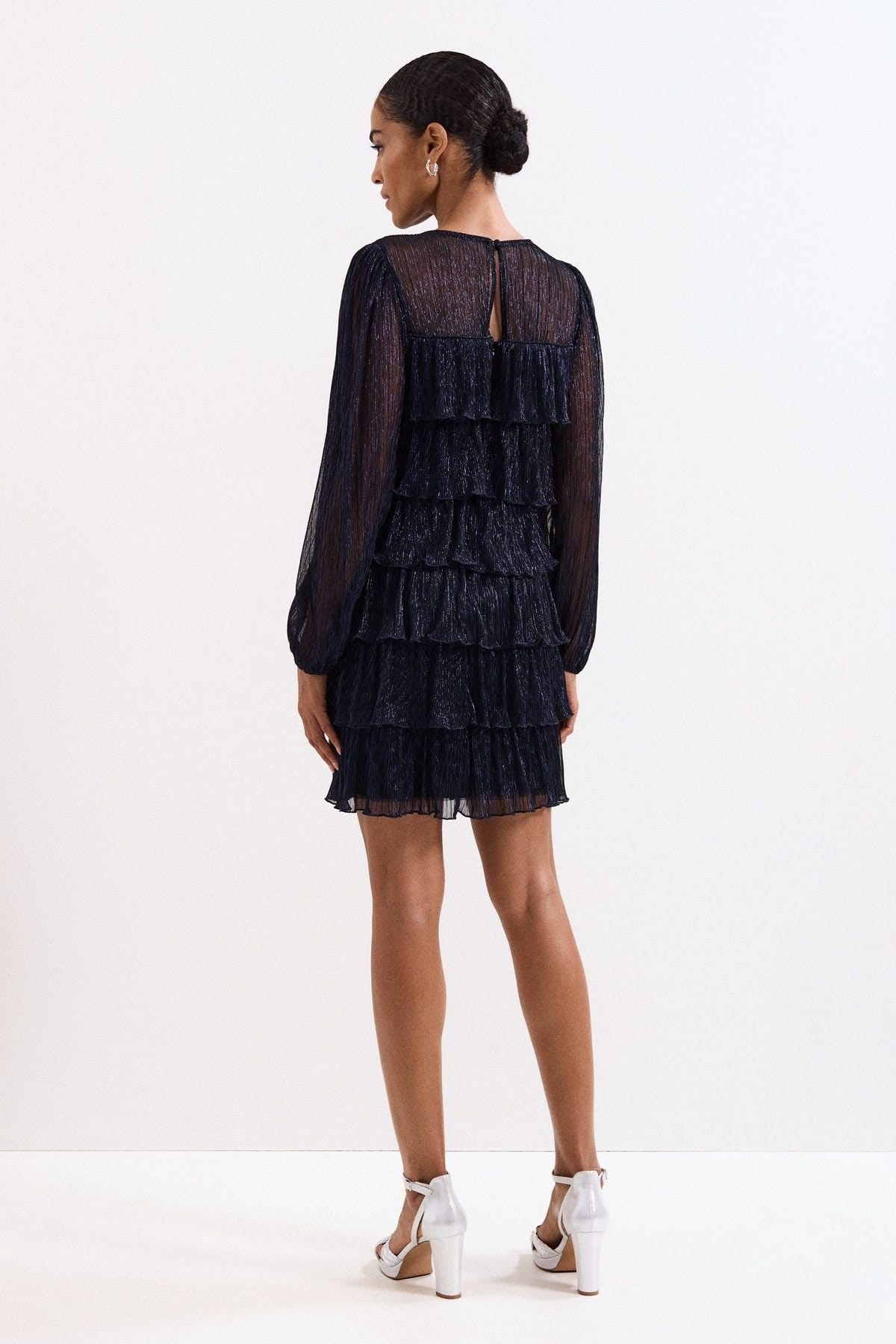 Phase Eight Phase Eight Women's Nika Shimmer Dress in Dark Indigo - 4