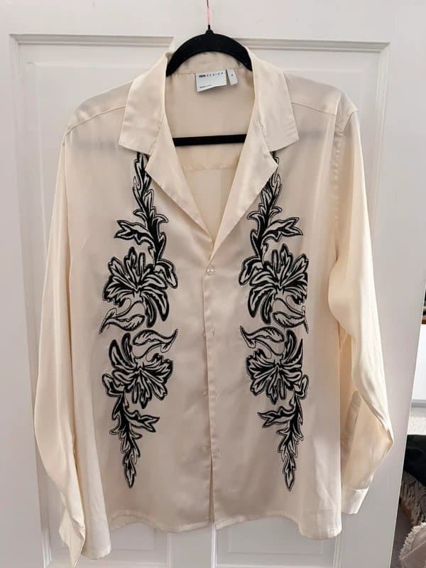 ASOS ASOS men’s satin feel print shirt XL