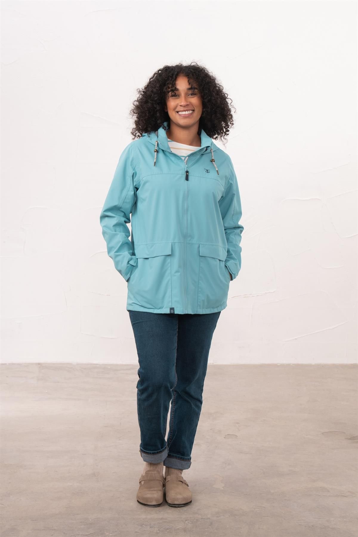 Lighthouse Clothing Lighthouse Clothing Women's Beachcomber Waterproof Jacket Spring Sumer Outdoor Coat in Baby Blue - 2