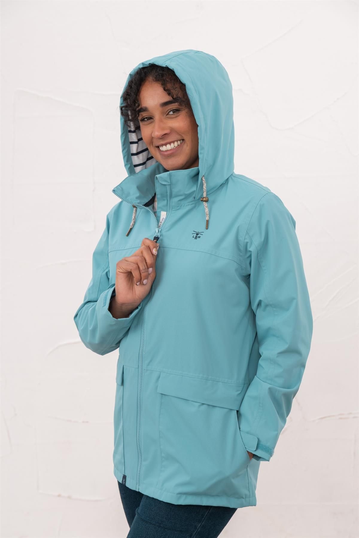 Lighthouse Clothing Lighthouse Clothing Women's Beachcomber Waterproof Jacket Spring Sumer Outdoor Coat in Baby Blue - 4