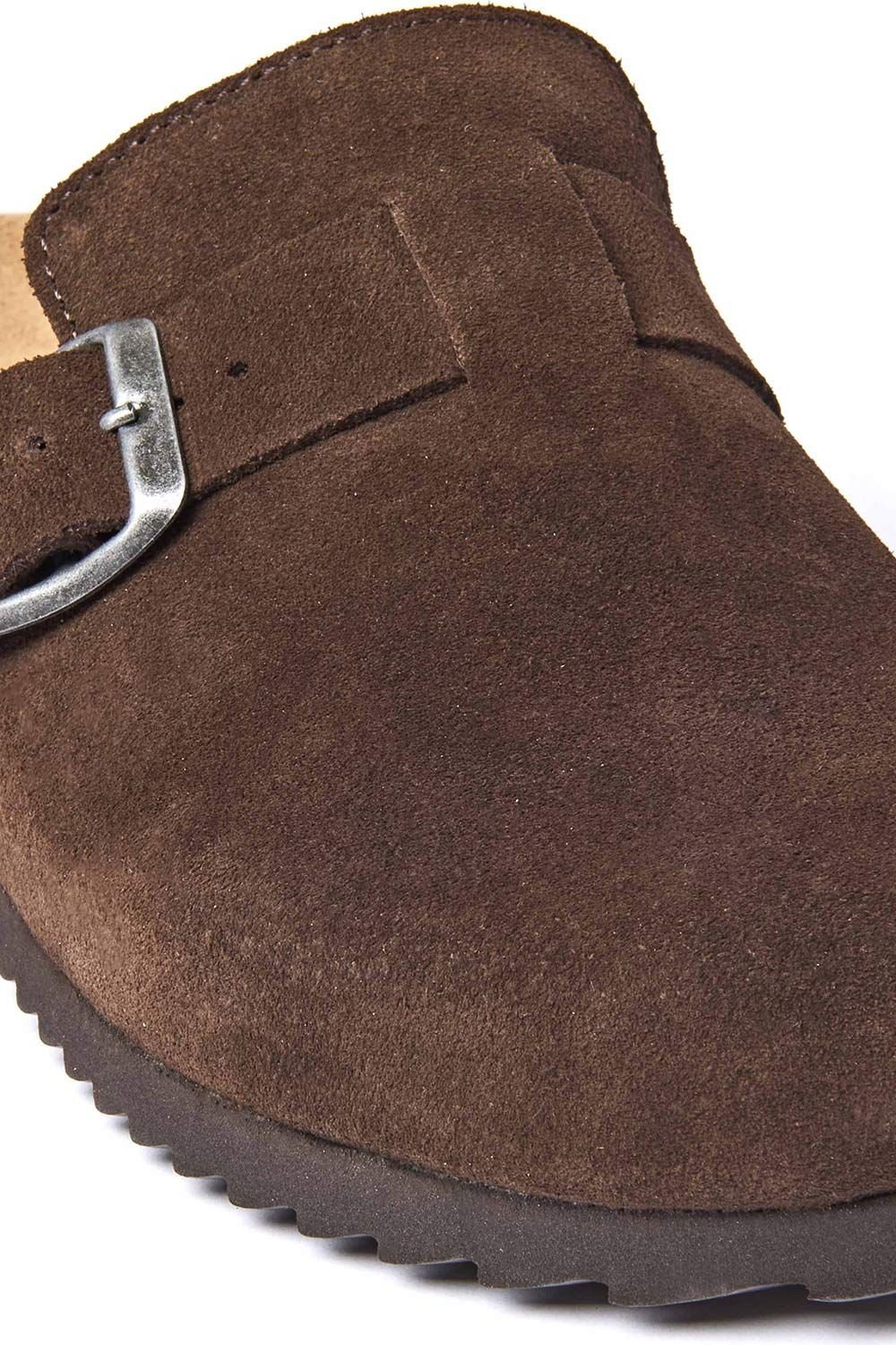 Moshulu Moshulu Women's 'Tulipa 2' Cork Footbed Clogs in Dark Brown - 3