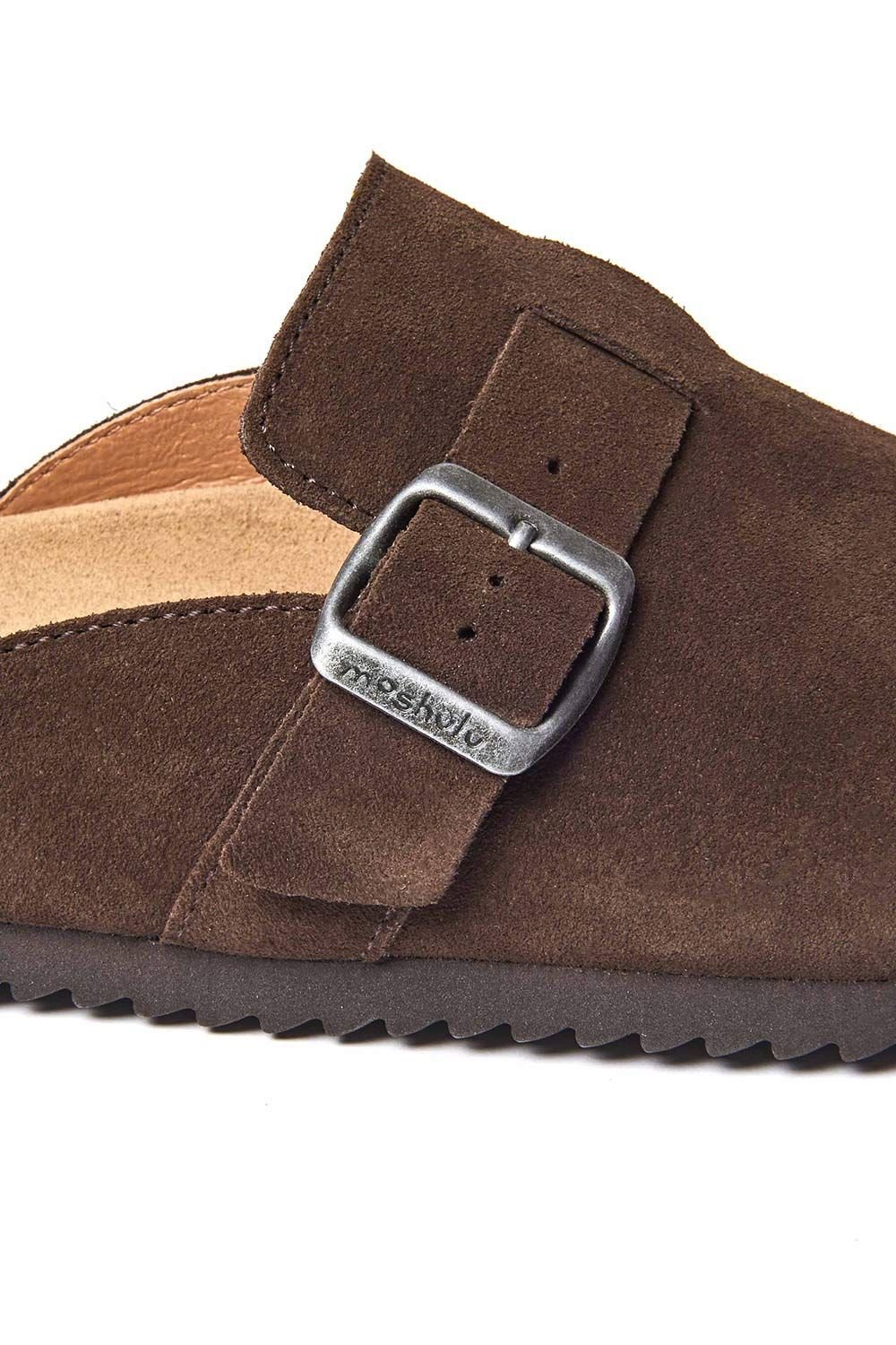 Moshulu Moshulu Women's 'Tulipa 2' Cork Footbed Clogs in Dark Brown - 4