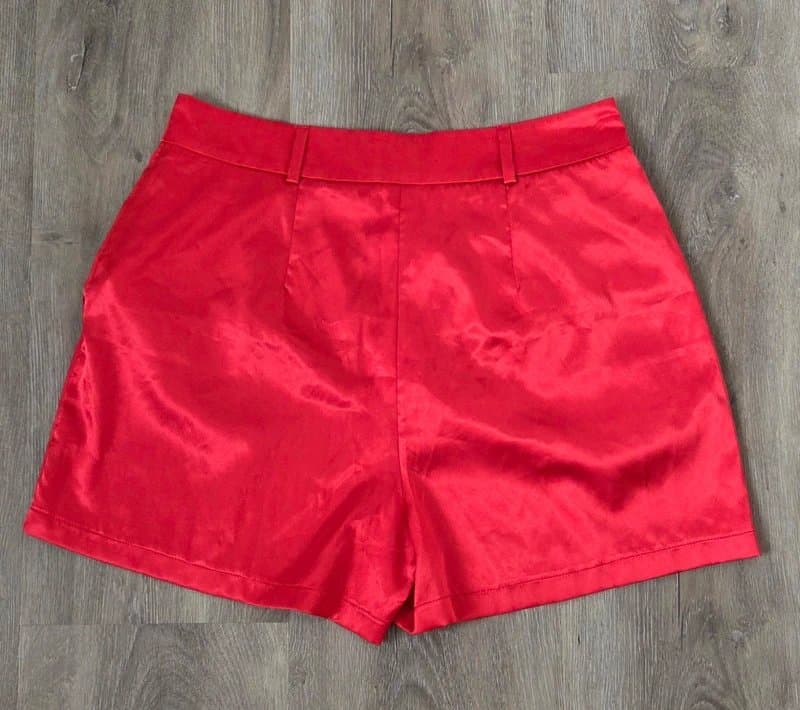ASOS Design ASOS Design Satin Red Shorts Size 12 Spring Summer Vibes