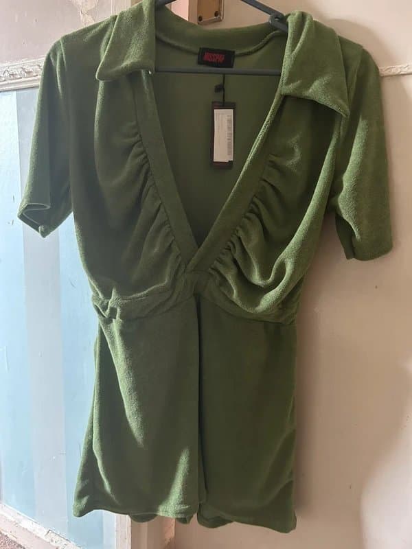 MissPap Forest green playsuit