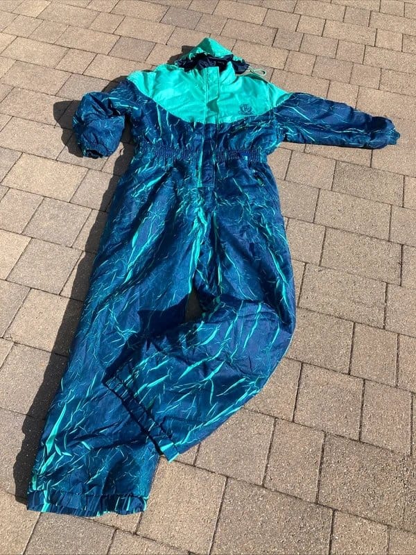 Dash Adults retro DASH ski suit, size Ladies 16, mens m, piste ski outfit - 1