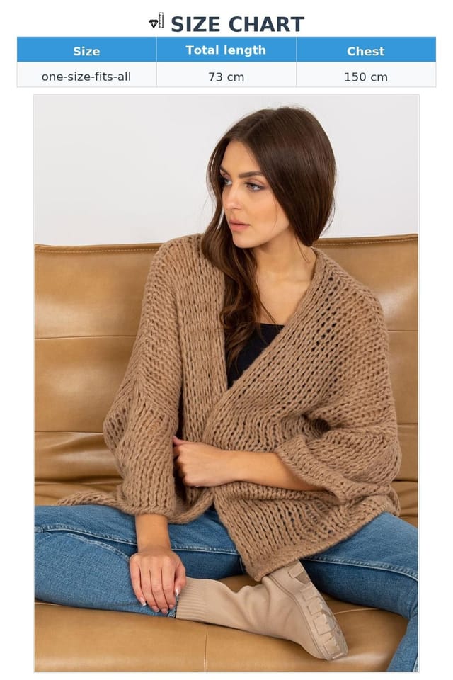 Love Lace Love Lace Women's Long Sleeve Open Front Cardigan in Beige - 3
