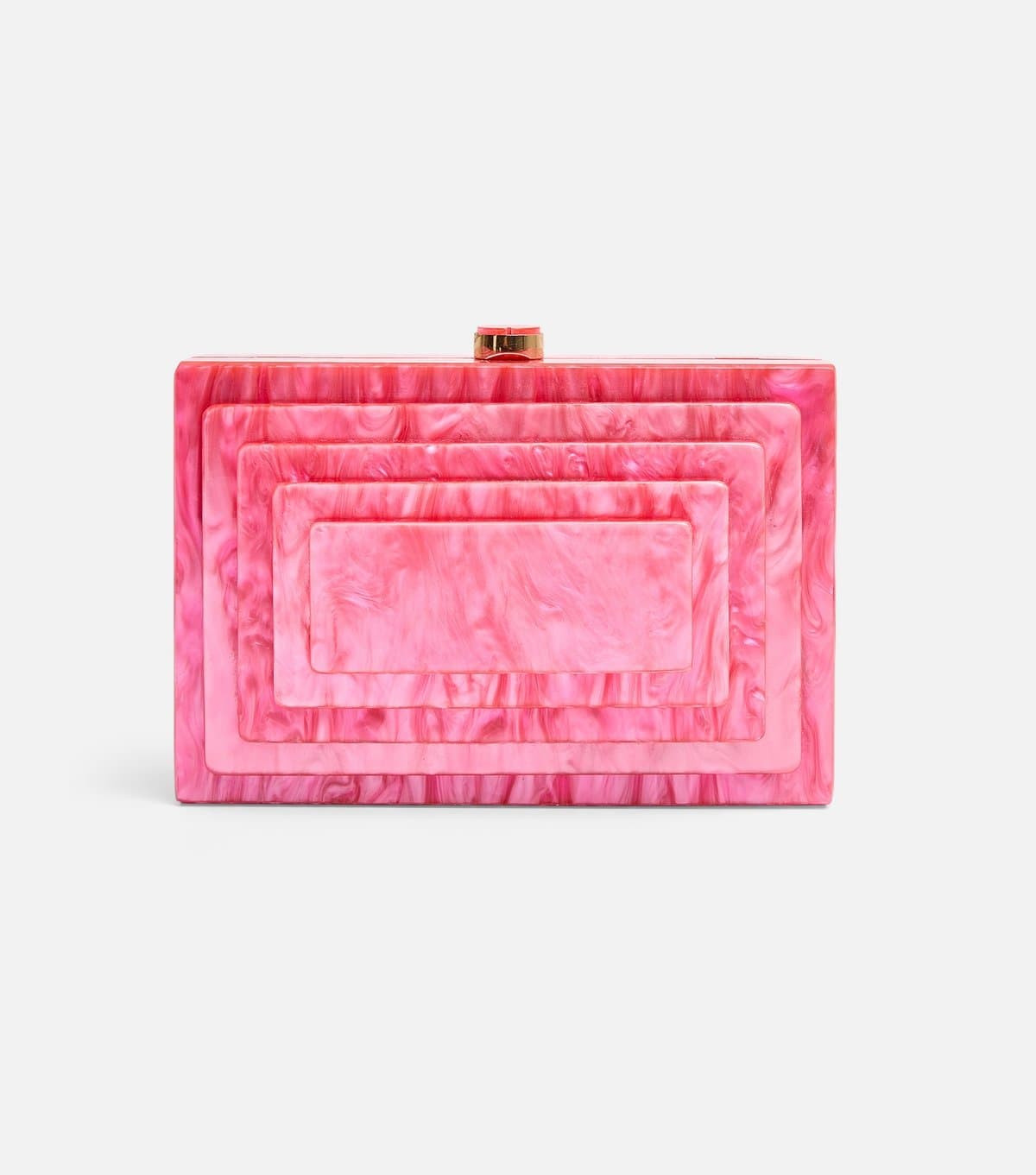 Public Desire Public Desire Pink Resin Clutch Bag
