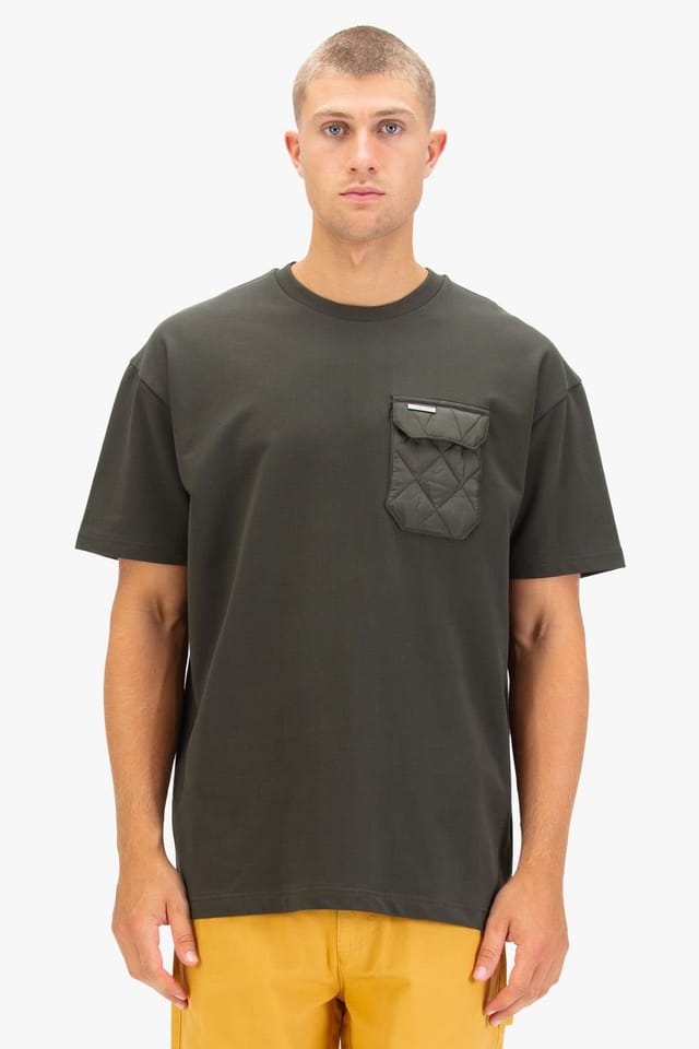 Luke 1977 Luke 1977 Men's Eider Oversized T-shirt in Dark Green - 3