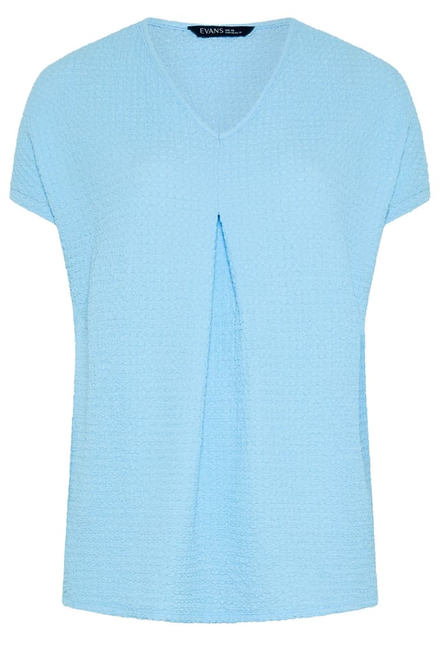 Evans Evans Women's 2 Pack Pleat Tops in Blue - 2