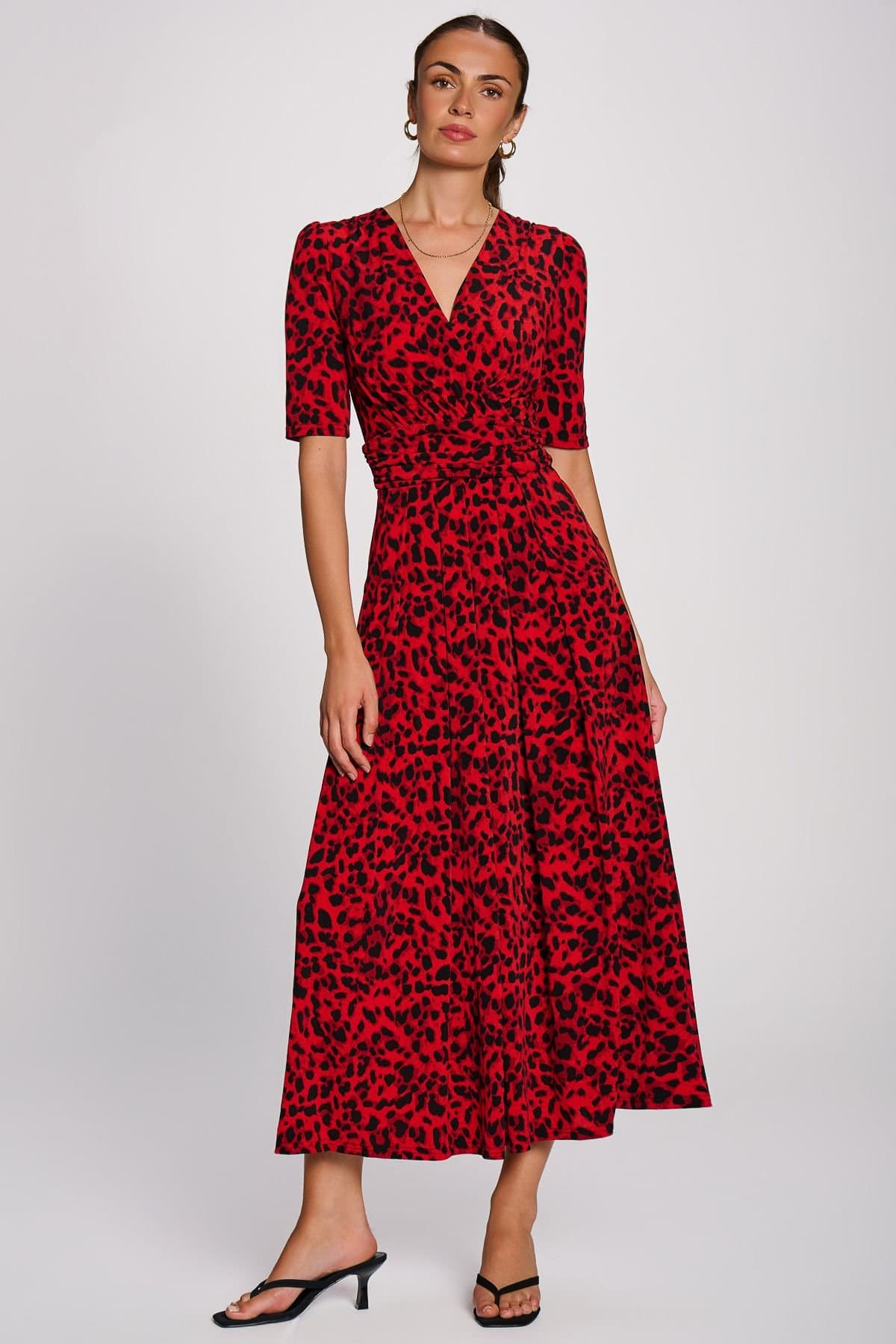 Jolie Moi Jolie Moi Women's Printed Jersey Maxi Dress