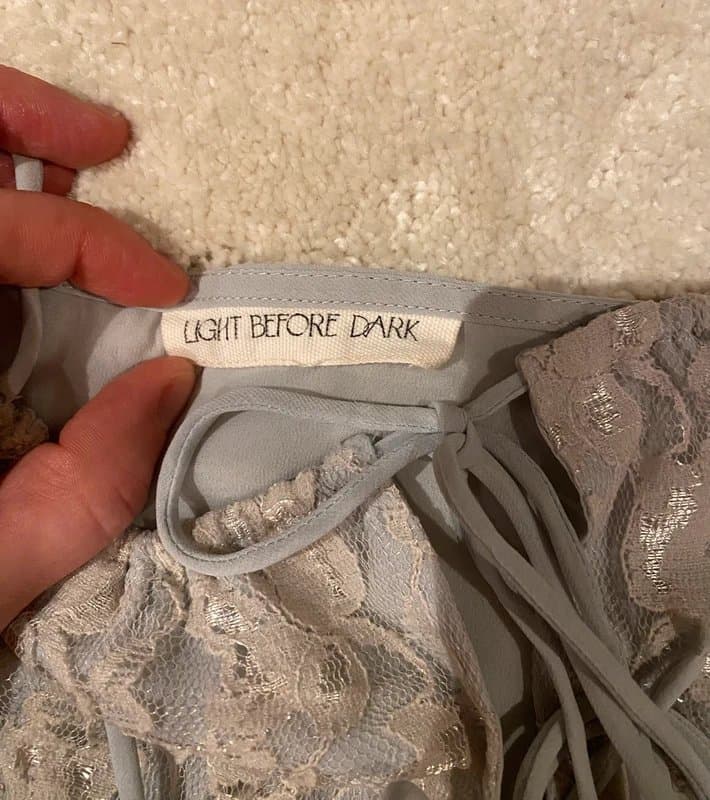 LIGHT BEFORE DARK Light before Dark light blue cami