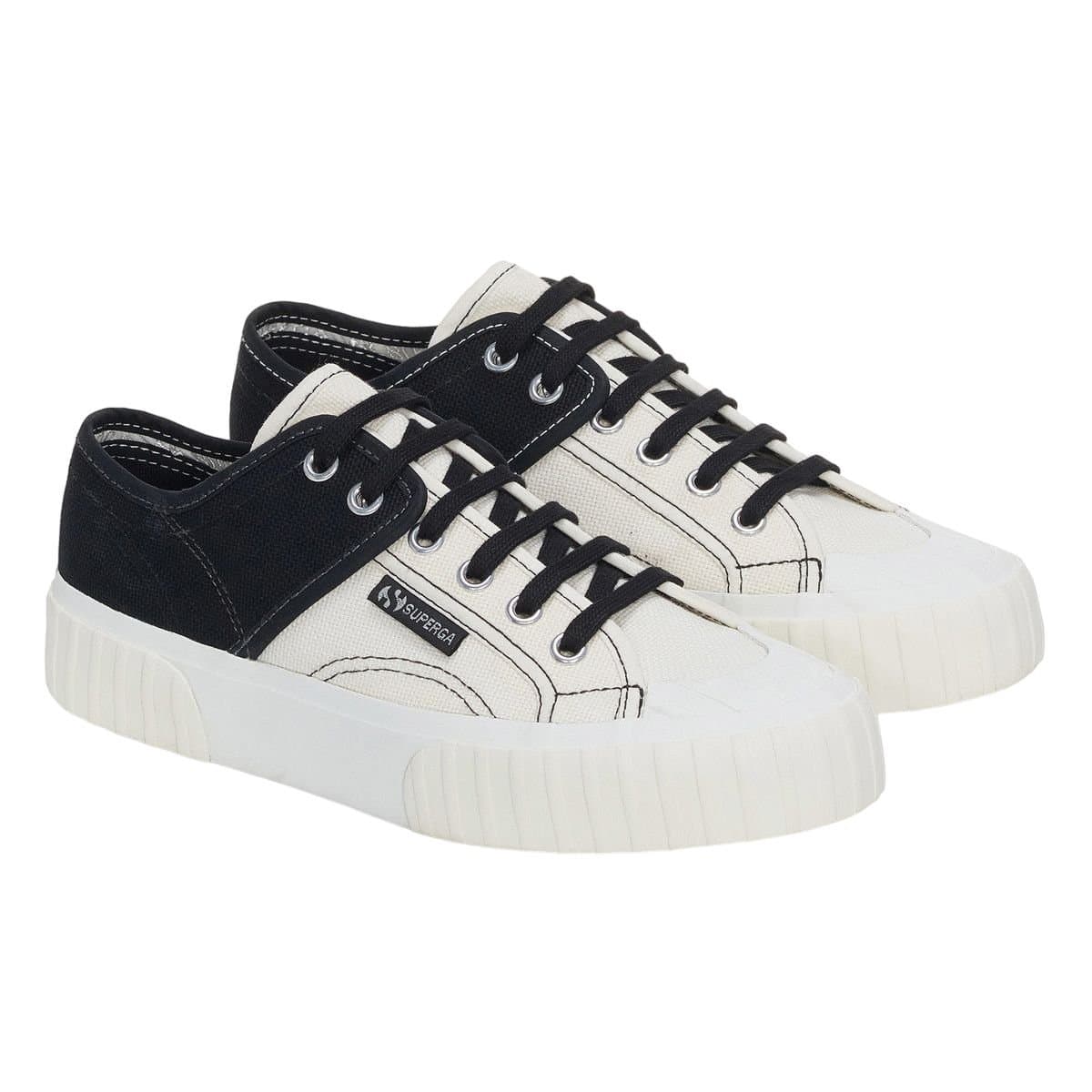 Superga Superga Women's Colour Block Trainers in Black