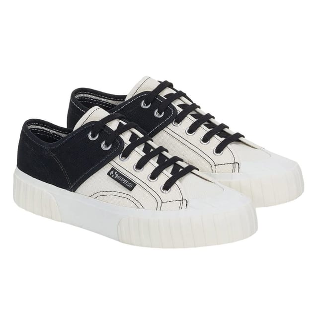 Superga Superga Women's Colour Block Trainers in Black - 3